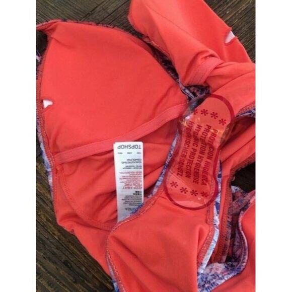 NWOT TopShop Ombré Geo One-Piece Swimsuit Sz 8 - Picture 9 of 9